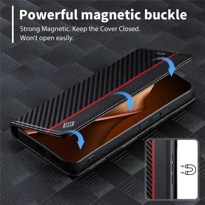 Étui Xiaomi 17T Pro Fibre de Carbone Bande Verticale