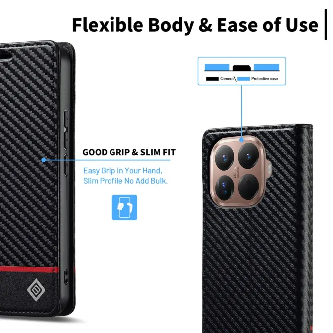 Étui Xiaomi 17T Pro Fibre de Carbone Bande Horizontale