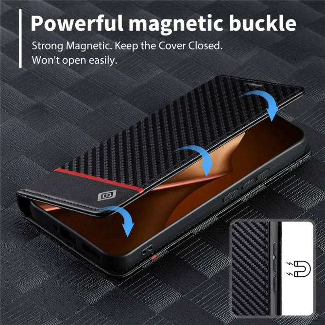 Étui Xiaomi 17T Pro Fibre de Carbone Bande Horizontale