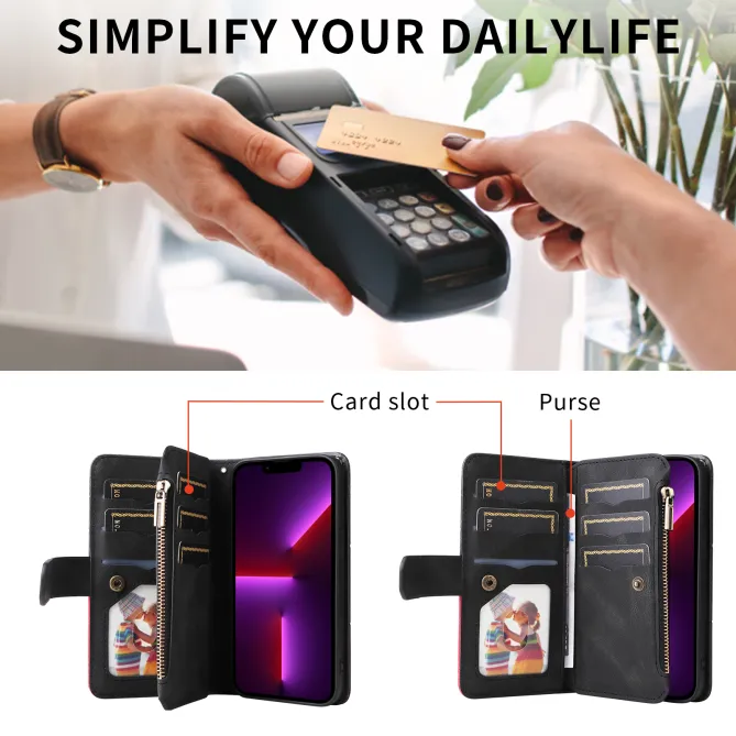 Housse Xiaomi 17T Pro Multi-Compartiments Bicolore Artistique