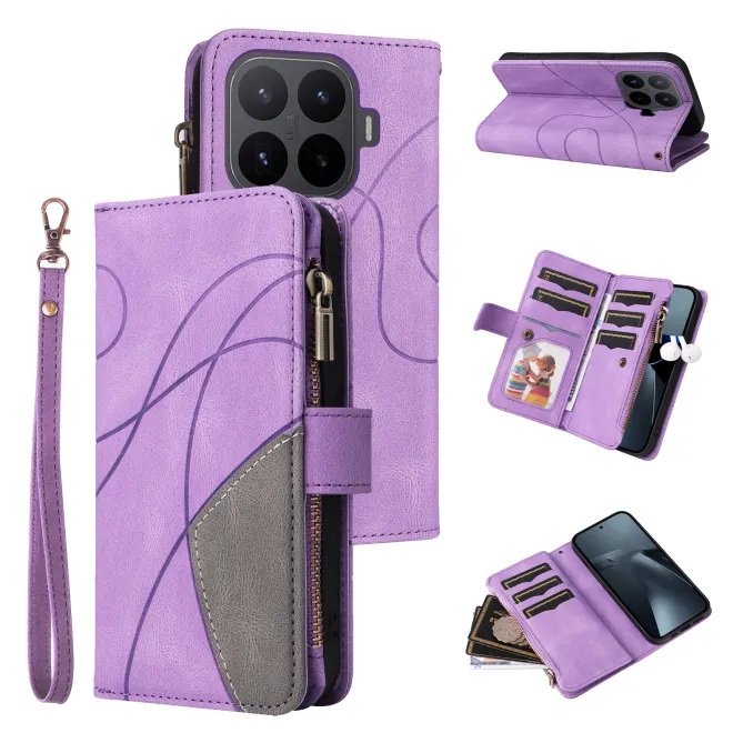 Housse Xiaomi 17T Pro Multi-Compartiments Bicolore Artistique