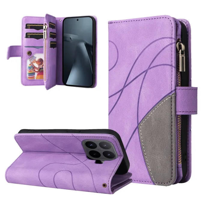 Housse Xiaomi 17T Pro Multi-Compartiments Bicolore Artistique