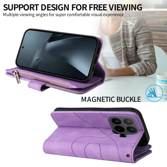 Housse Xiaomi 17T Pro Multi-Compartiments Bicolore Artistique
