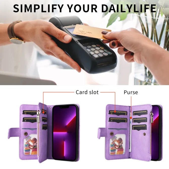 Housse Xiaomi 17T Pro Multi-Compartiments Bicolore Artistique