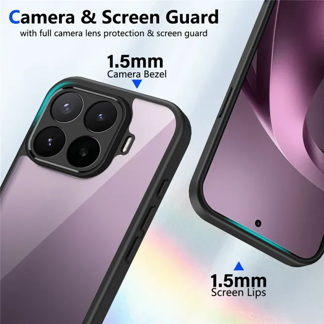 Coque Xiaomi 17T Pro Dos Transparent Cadre Mat