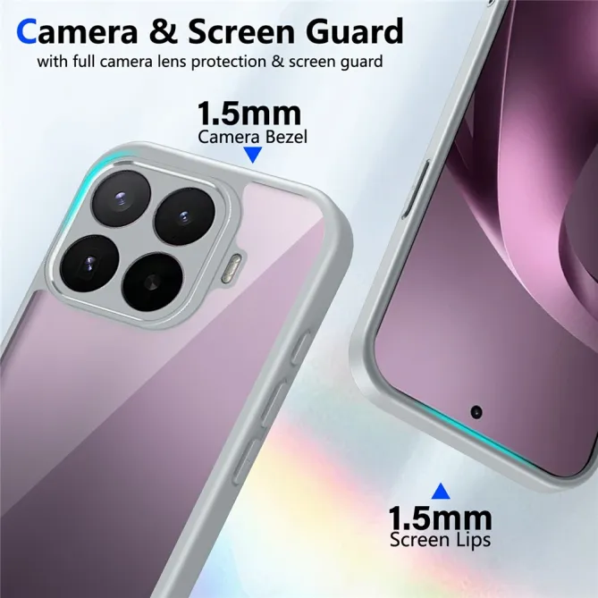Coque Xiaomi 17T Pro Dos Transparent Cadre Mat