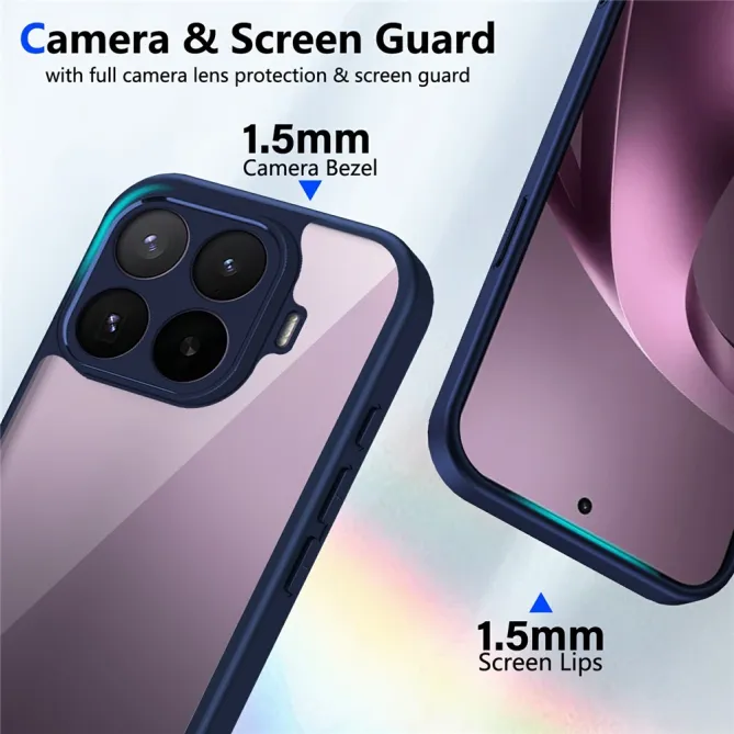 Coque Xiaomi 17T Pro Dos Transparent Cadre Mat