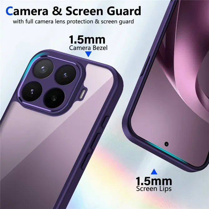 Coque Xiaomi 17T Pro Dos Transparent Cadre Mat