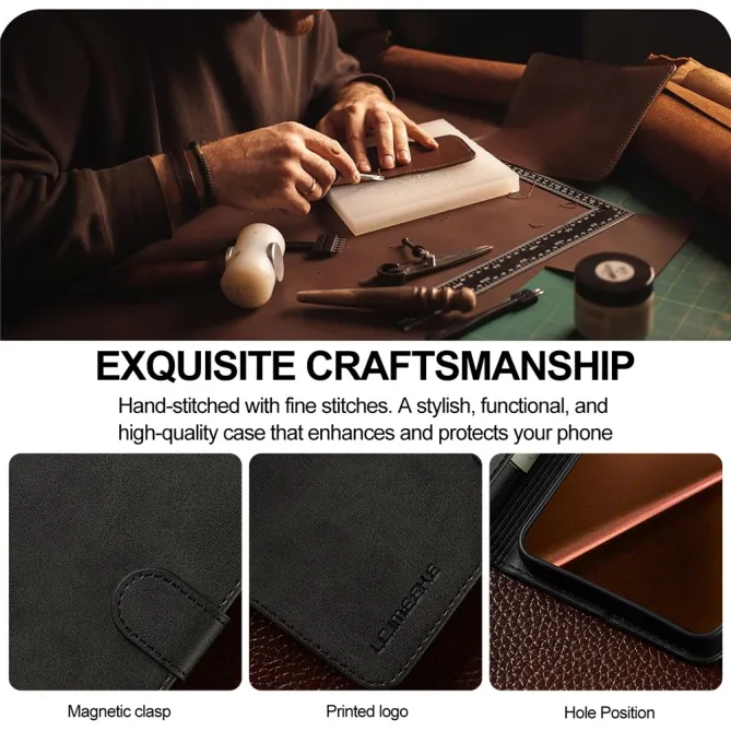 Housse Xiaomi 17T Pro Effet Cuir LC.IMEEKE