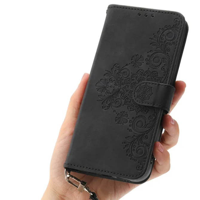 Étui Xiaomi 17T Pro Dentelle Embossée Bandoulière