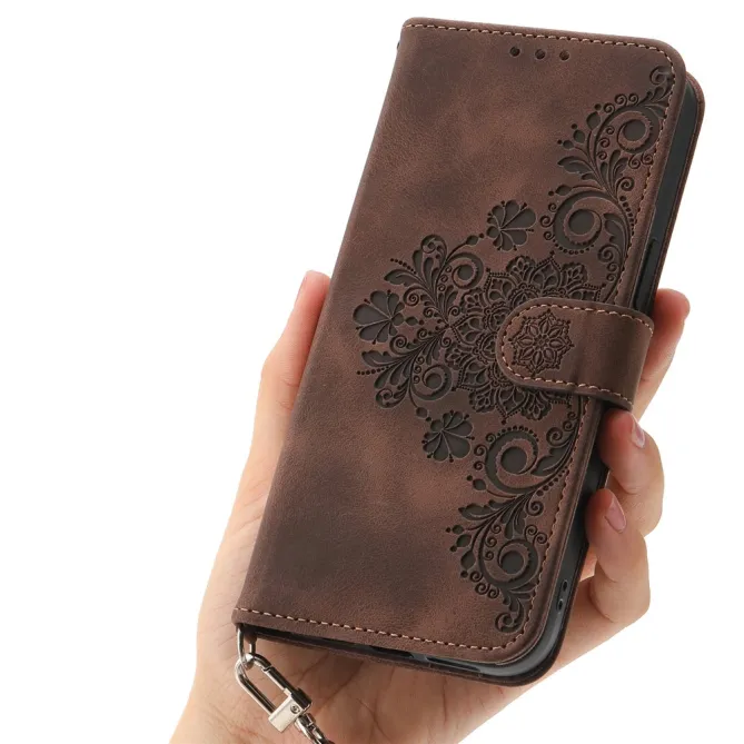 Étui Xiaomi 17T Pro Dentelle Embossée Bandoulière