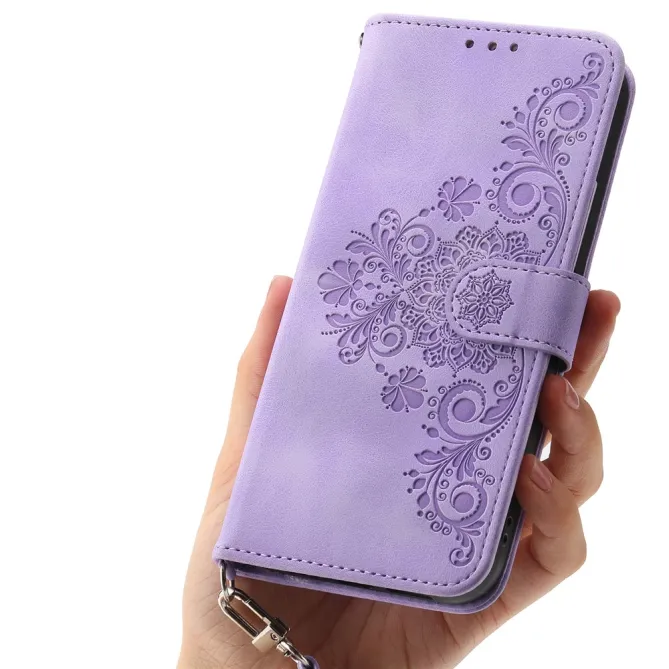 Étui Xiaomi 17T Pro Dentelle Embossée Bandoulière