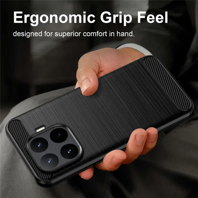 Coque Xiaomi 17T Pro Effet Brossé Carbone