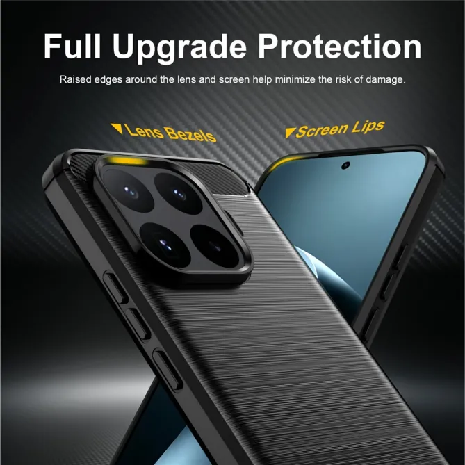 Coque Xiaomi 17T Pro Effet Brossé Carbone