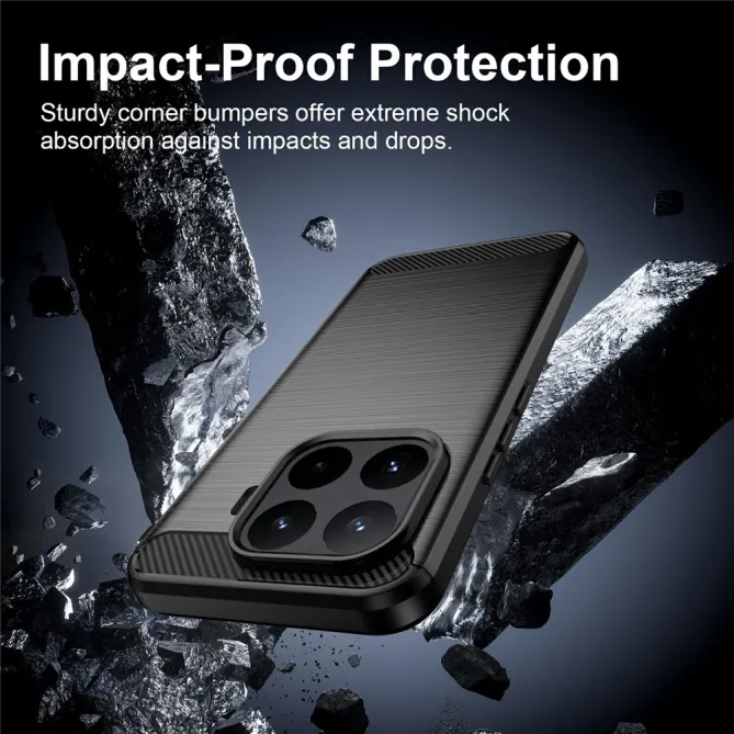 Coque Xiaomi 17T Pro Effet Brossé Carbone