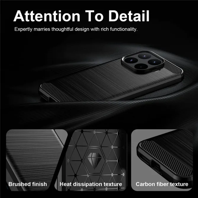 Coque Xiaomi 17T Pro Effet Brossé Carbone