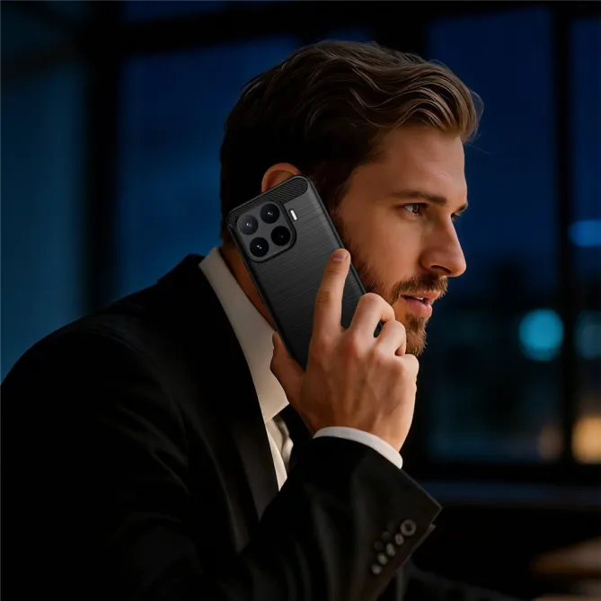 Coque Xiaomi 17T Pro Effet Brossé Carbone