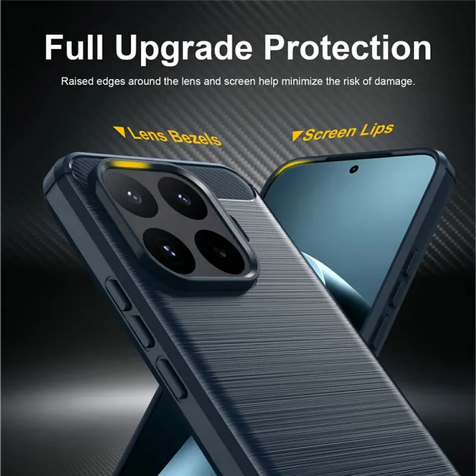 Coque Xiaomi 17T Pro Effet Brossé Carbone