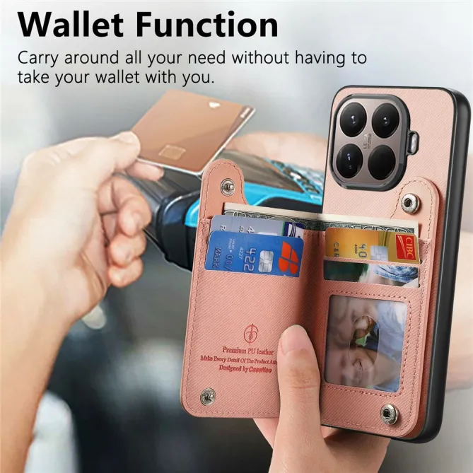 Coque Xiaomi 17T Pro Portefeuille Dos RFID Zippé