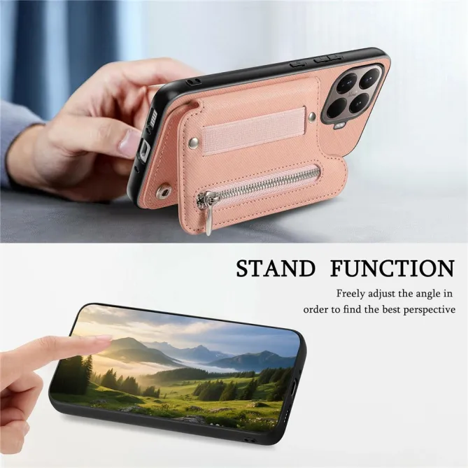 Coque Xiaomi 17T Pro Portefeuille Dos RFID Zippé
