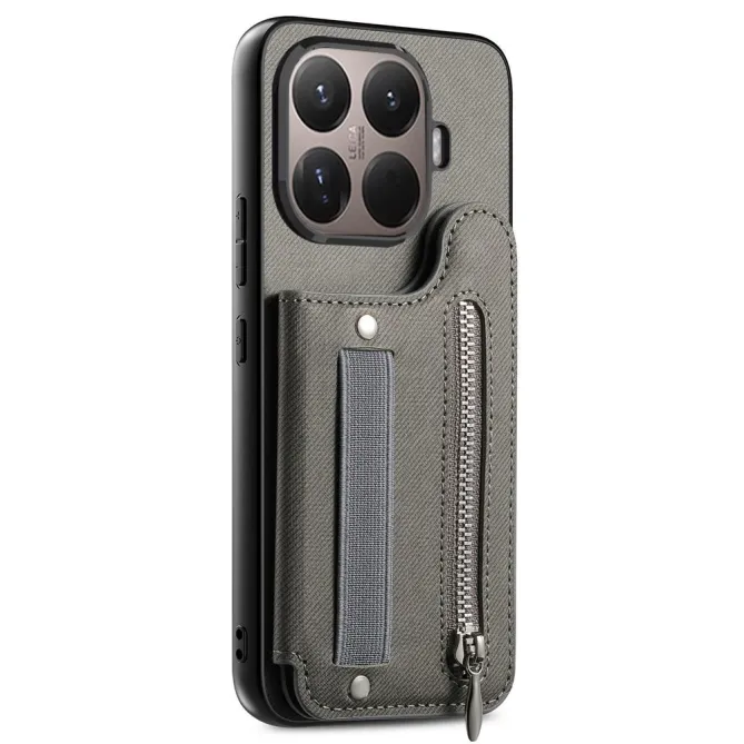 Coque Xiaomi 17T Pro Portefeuille Dos RFID Zippé
