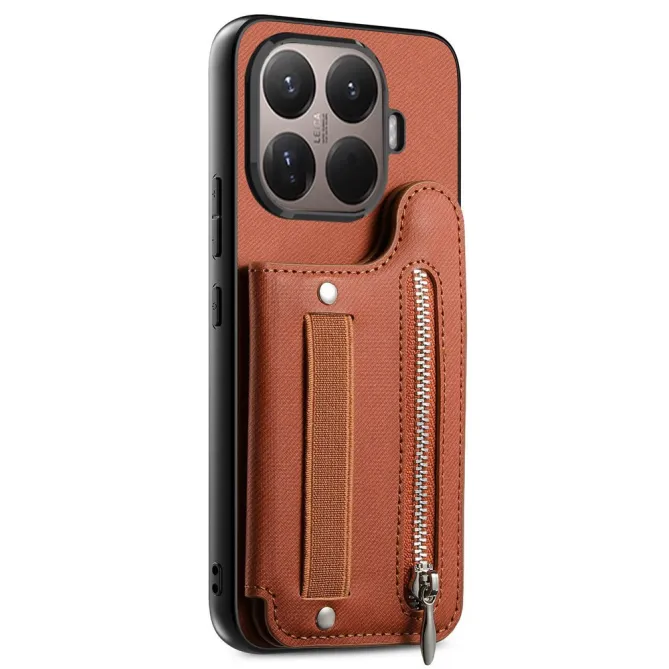 Coque Xiaomi 17T Pro Portefeuille Dos RFID Zippé