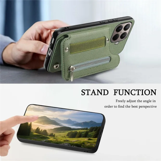 Coque Xiaomi 17T Pro Portefeuille Dos RFID Zippé