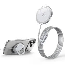 Chargeur Sans Fil Magnétique Qi2 25W Support Anneau