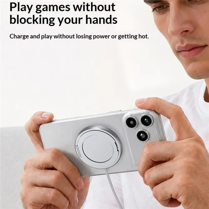 Chargeur Sans Fil Magnétique Qi2 25W Support Anneau