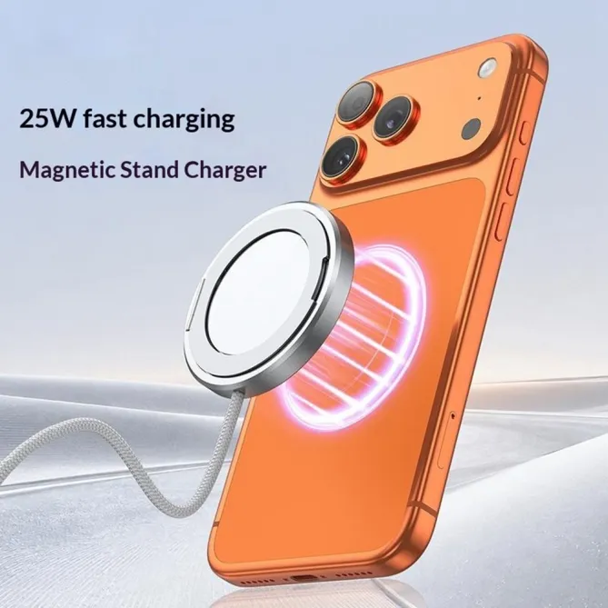 Chargeur Sans Fil Magnétique Qi2 25W Support Anneau