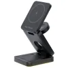 Chargeur Sans Fil Pliable 3 en 1 Veilleuse Tactile