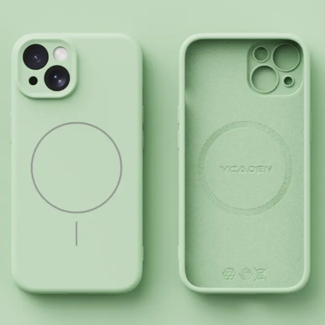 Coque iPhone 15 Silicone Soft Touch Compatible MagSafe