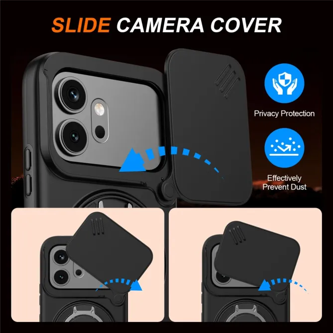 Coque Honor 600 et 600 Pro Cache Caméra Anneau Magnétique