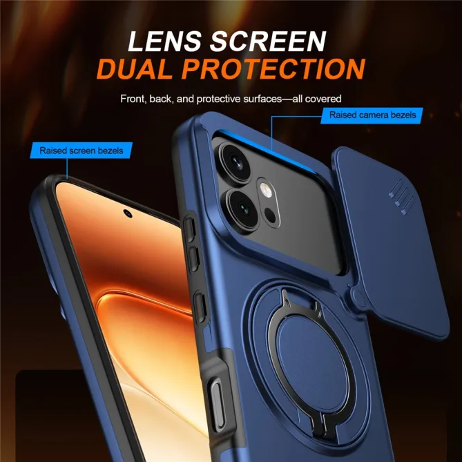 Coque Honor 600 et 600 Pro Cache Caméra Anneau Magnétique