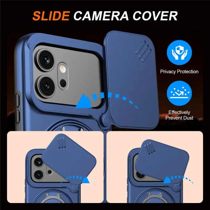 Coque Honor 600 et 600 Pro Cache Caméra Anneau Magnétique