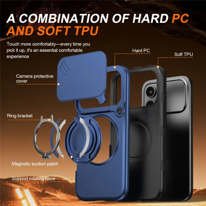 Coque Honor 600 et 600 Pro Cache Caméra Anneau Magnétique