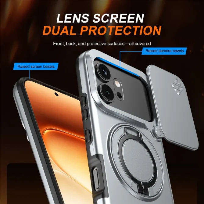 Coque Honor 600 et 600 Pro Cache Caméra Anneau Magnétique
