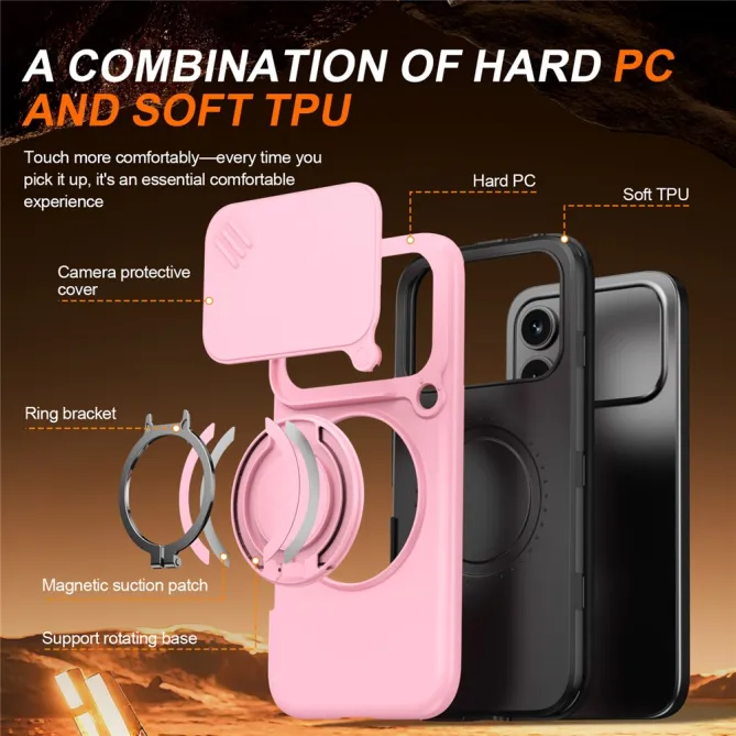 Coque Honor 600 et 600 Pro Cache Caméra Anneau Magnétique