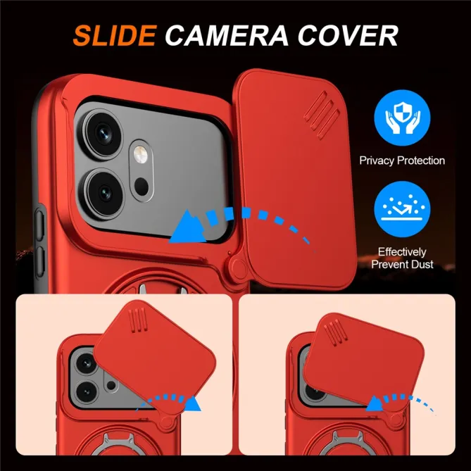 Coque Honor 600 et 600 Pro Cache Caméra Anneau Magnétique