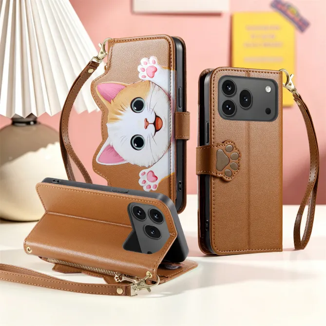Housse Honor 600 / 600 Pro Chaton 3D Poche Zippée