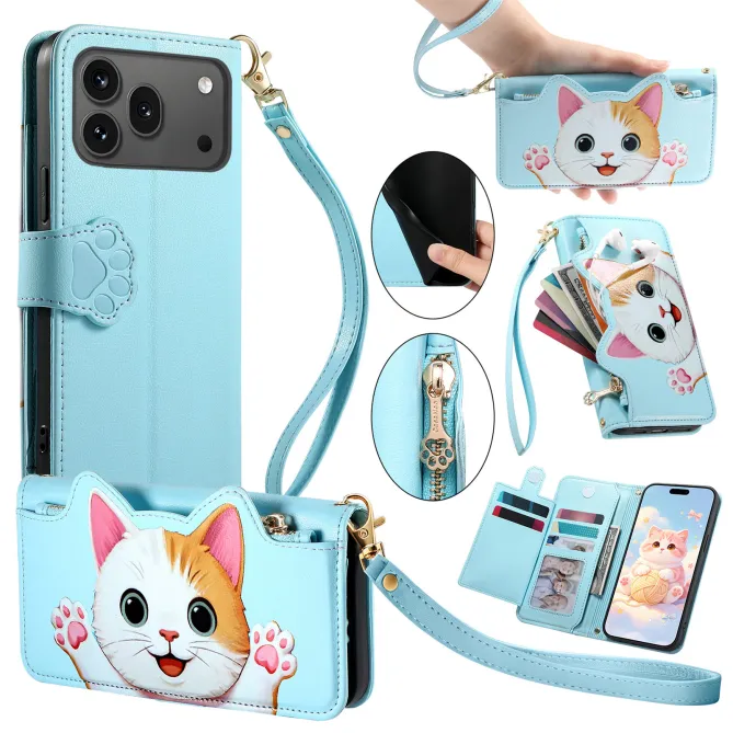 Housse Honor 600 / 600 Pro Chaton 3D Poche Zippée