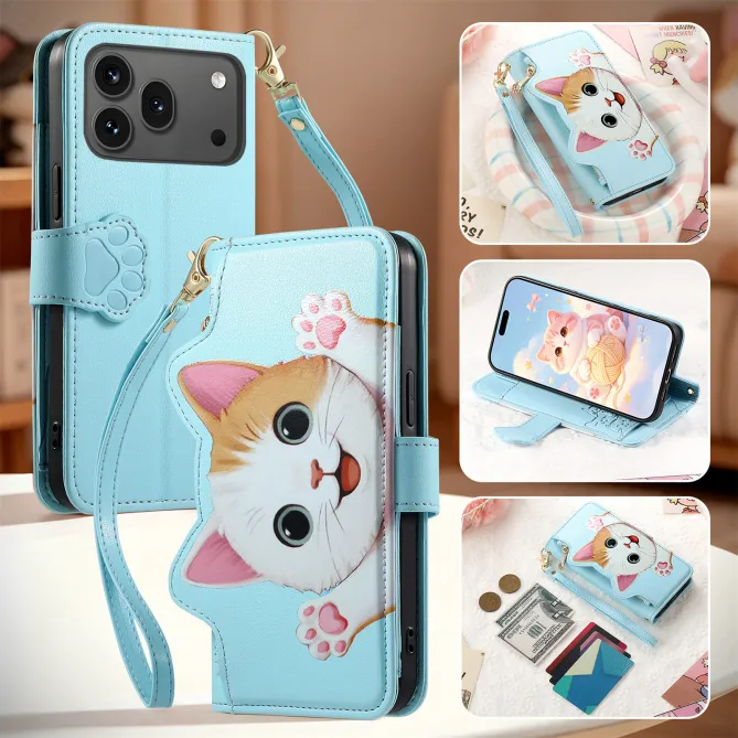 Housse Honor 600 / 600 Pro Chaton 3D Poche Zippée