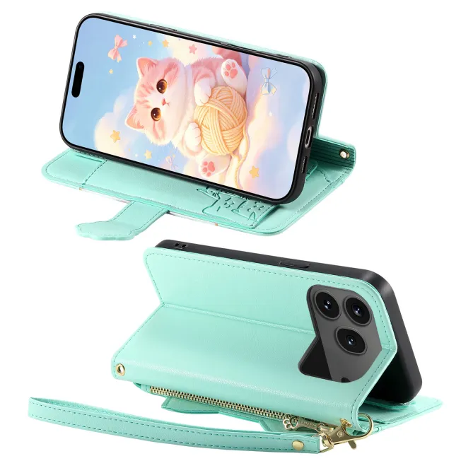 Housse Honor 600 / 600 Pro Chaton 3D Poche Zippée