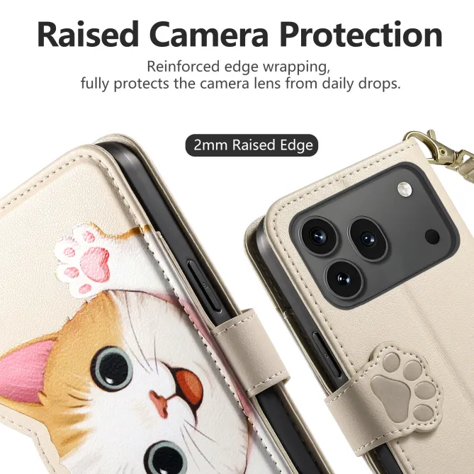 Housse Honor 600 / 600 Pro Chaton 3D Poche Zippée