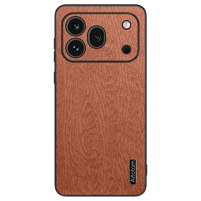Coque Honor 600 Pro effet bois simili cuir