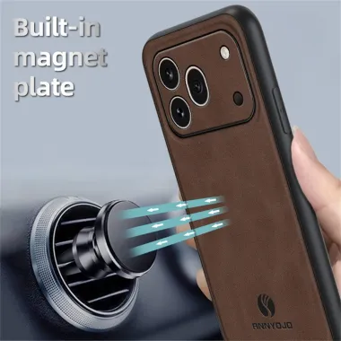 Coque Honor 600 Pro Simili Cuir Magnétique