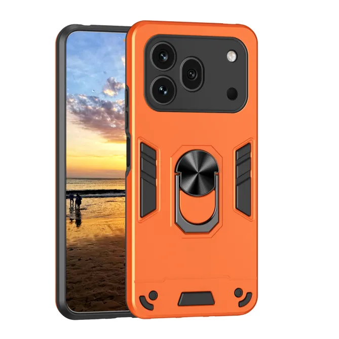 Pack Coque Honor 600 Pro Anneau Support et 2 Verres Trempés