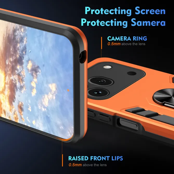 Pack Coque Honor 600 Pro Anneau Support et 2 Verres Trempés