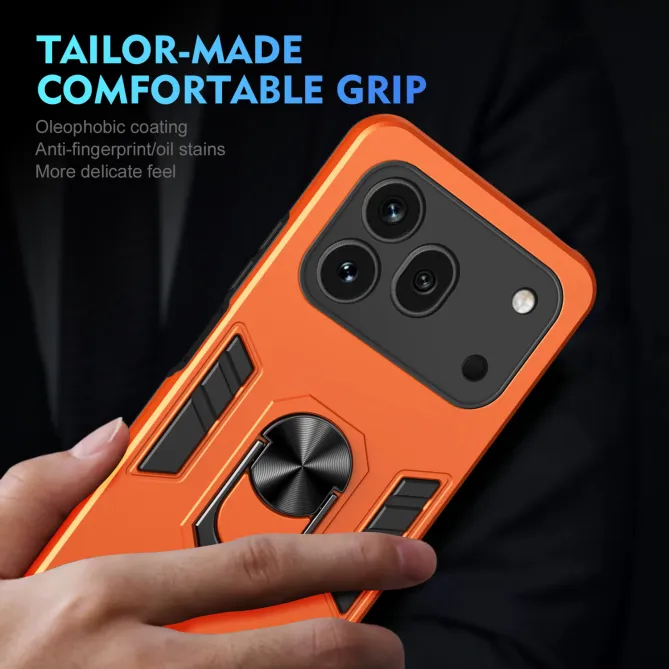 Pack Coque Honor 600 Pro Anneau Support et 2 Verres Trempés