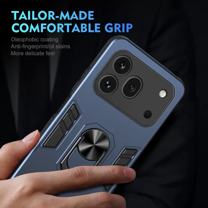 Pack Coque Honor 600 Pro Anneau Support et 2 Verres Trempés